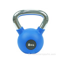 Equipamento de ginásio Kettlebell revestido com borracha de borracha fundida